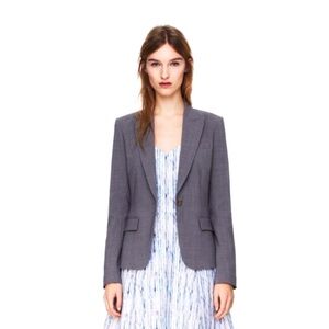 Theory Gabe B edition Gray|black blazer size 6